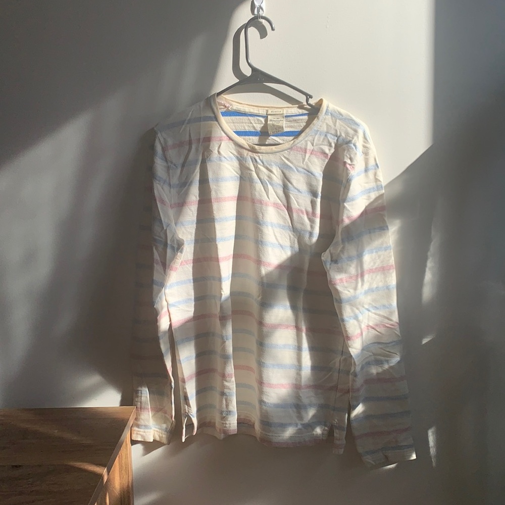 Faded red white & blue Abercrombie & Fitch men’s pullover shirt